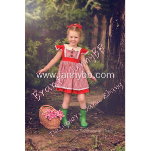 red check cute Easter picnic dress